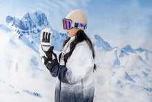 画像をギャラリービューアに読み込む, スキー グローブ スノーボード グローブ 3Mシンサレート メンズ レディース 防水 撥水加工 5本指 リーシュコード 付き スノボ グローブ スノボー グローブ 紛失防止 裏起毛 スキーグローブ