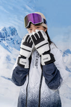画像をギャラリービューアに読み込む, スキー グローブ スノーボード グローブ 3Mシンサレート メンズ レディース 防水 撥水加工 5本指 リーシュコード 付き スノボ グローブ スノボー グローブ 紛失防止 裏起毛 スキーグローブ