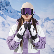 画像をギャラリービューアに読み込む, スノーボード グローブ ミトン スキーグローブ 3Mシンサレート リストガード搭載 メンズ レディース プロテクター付き 防水 撥水加工 5本指 リーシュコード 付き スノボ グローブ スノボー グローブ 紛失防止 裏起毛