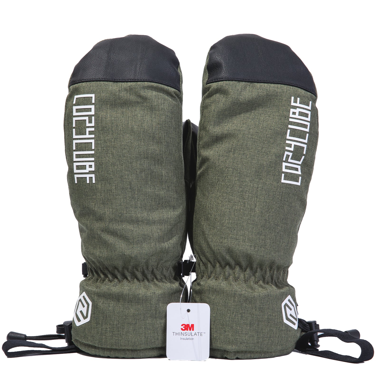 cozycube] スノーボードグローブ スキーグローブ ミトン 3M